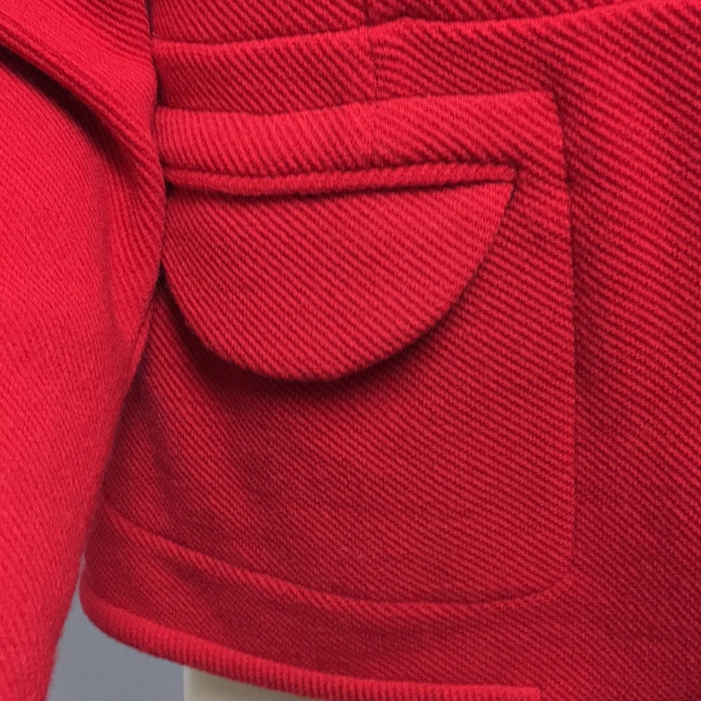 Miu Miu Red Short Wool Jacket Size 44 Women’s - image 3